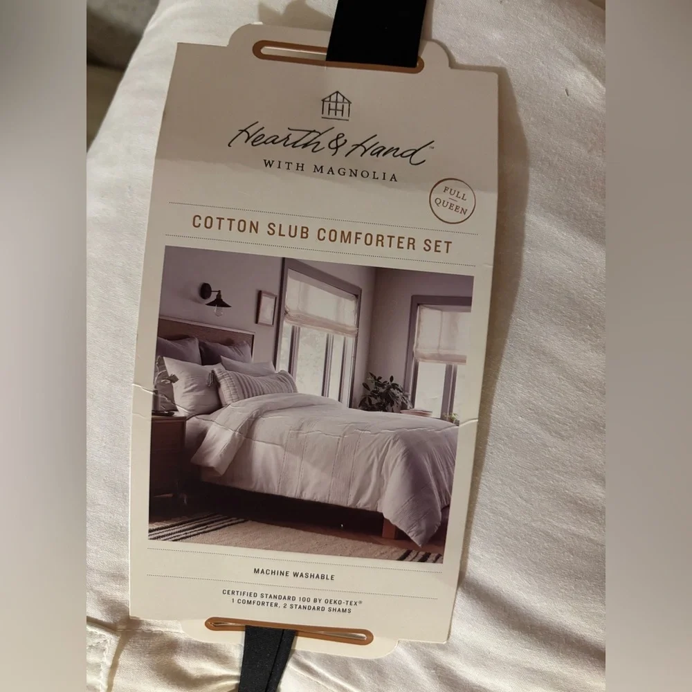 Hearth & Hand Cotton Slub Comforter Set - Cream - Picture 1 of 1